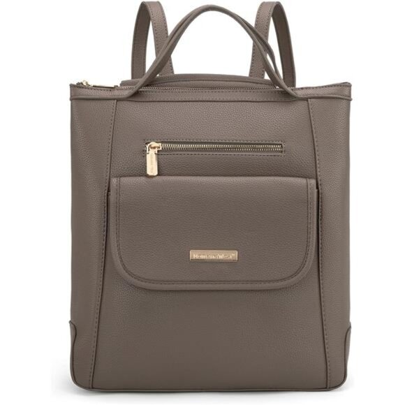 Womens Medium Backpack Convertible Taupe main image 5